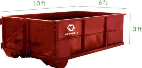6 yard dumpster bin